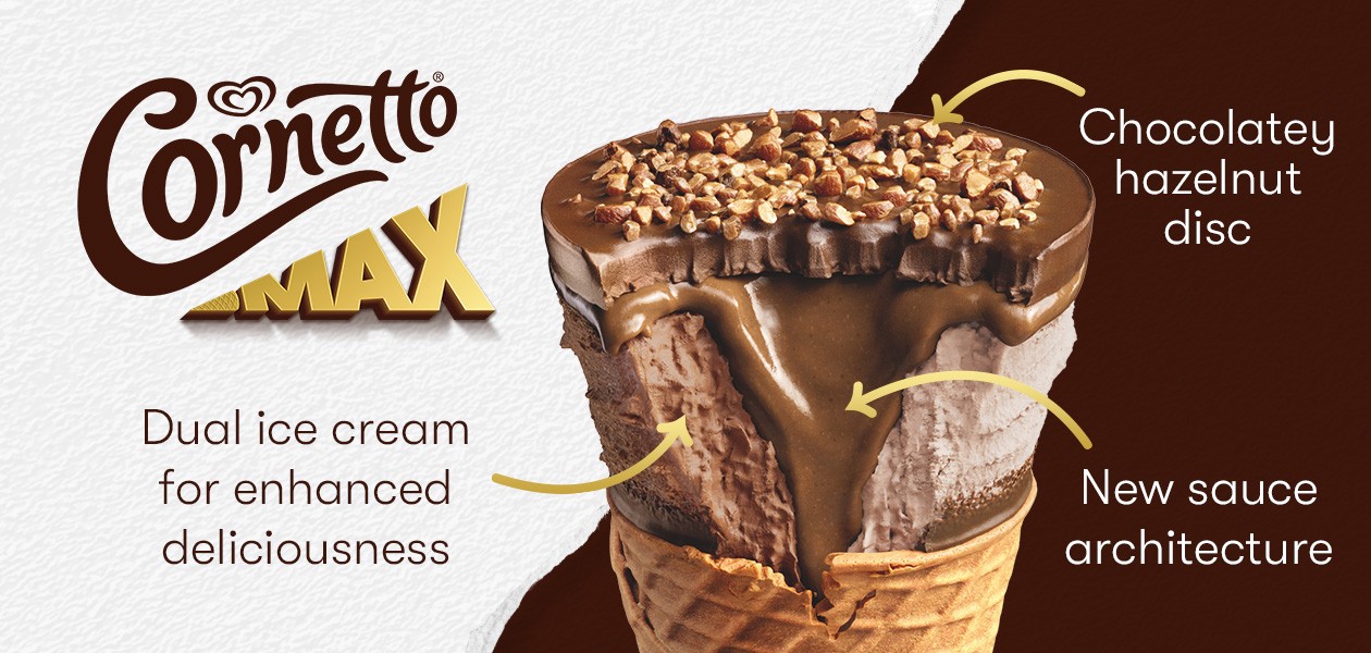 Indulge to the max with NEW Cornetto Max Hazelnut & Chocolate